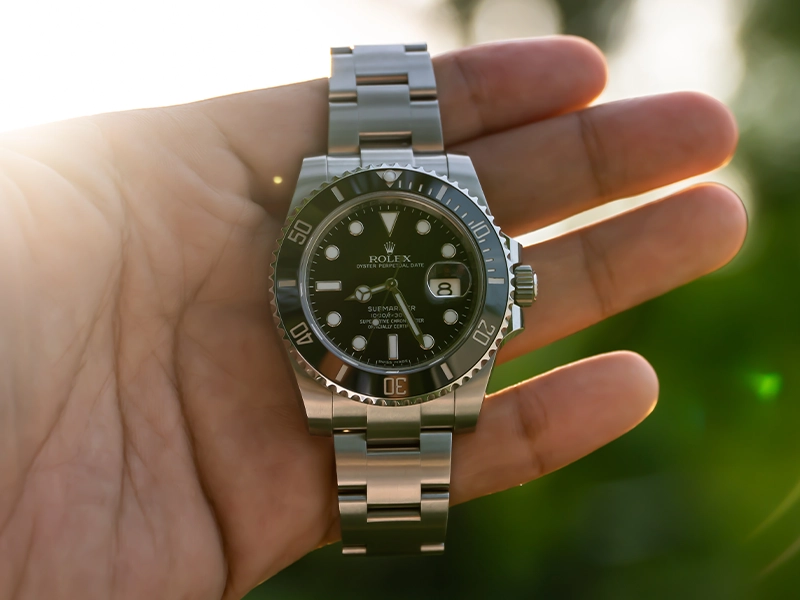 luxury-watch-protection-films-truly-self-heal-rolex-on-hand self-healing watch films