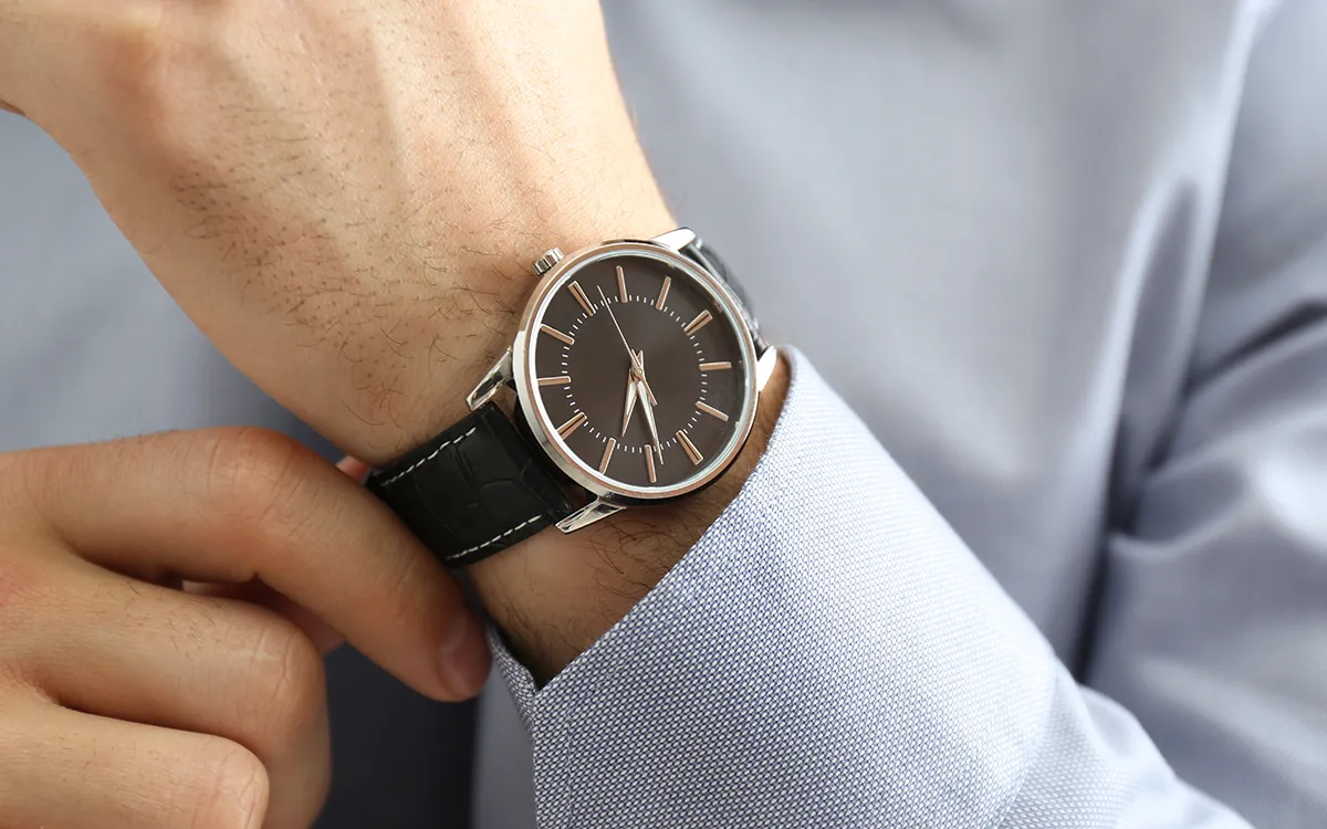 refined watch wearing