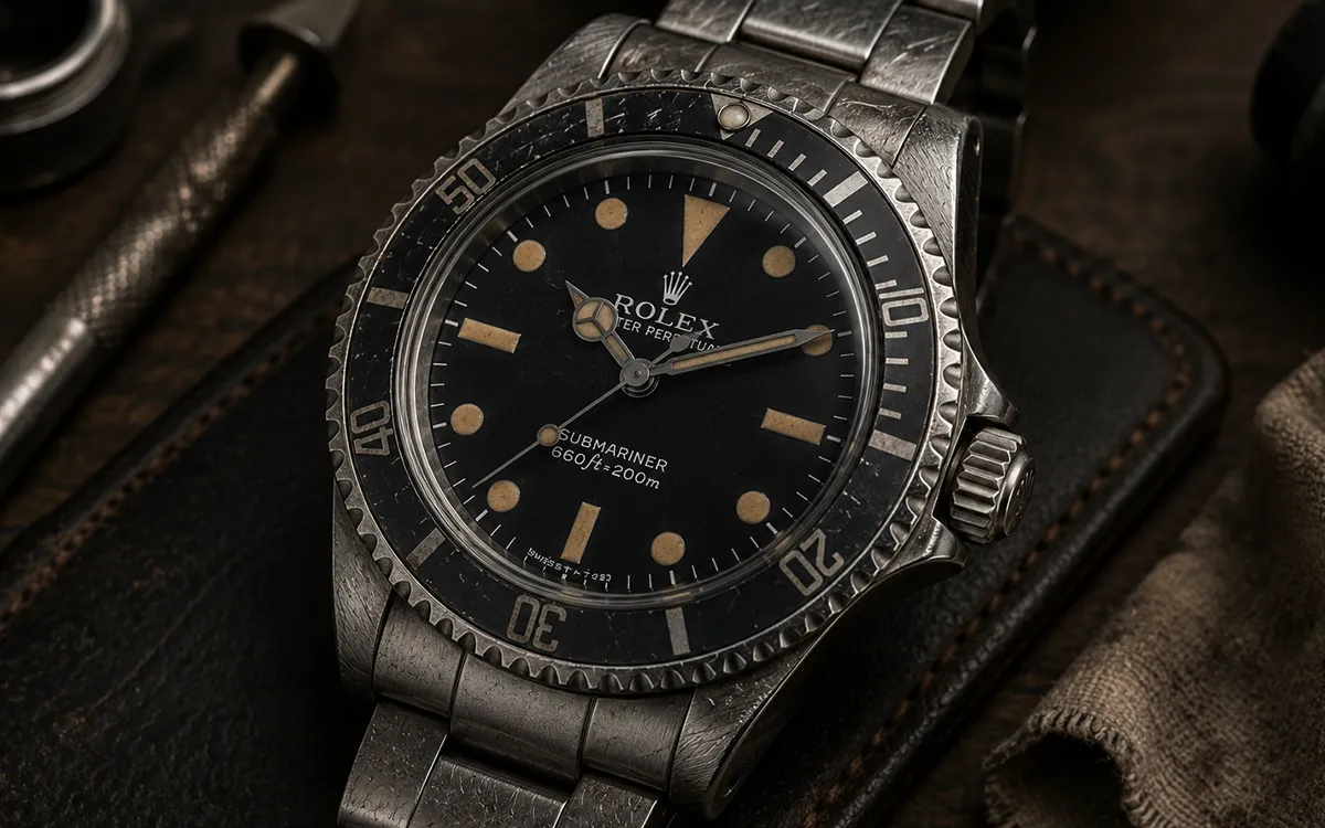 unpolished watch